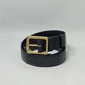 Grace Crocodile Center Bar Casual Adjustable Buckle Belt